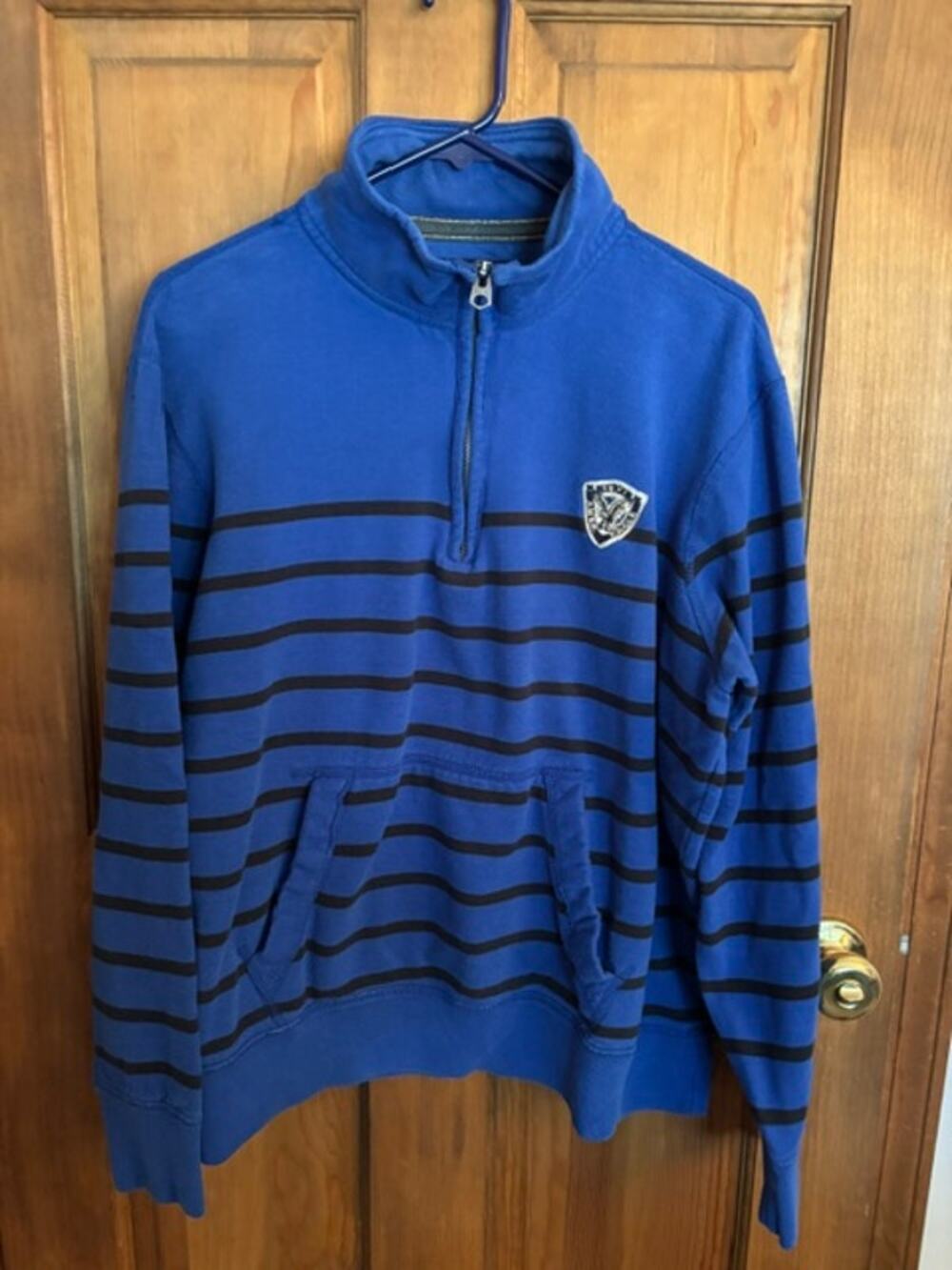 Men’s American Eagle Outfitters Athletic Fit Long Sleeve Blue Shirt Size XL
